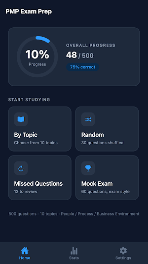 PMP Exam Prep Screenshot 0