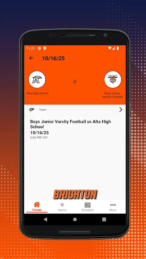 Brighton High School Athletics Screenshot 2