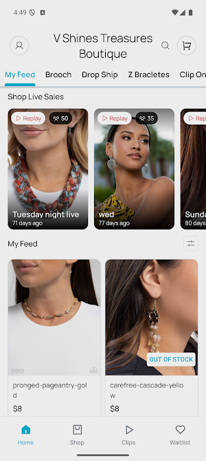 V Shines Treasures Boutique Screenshot 1