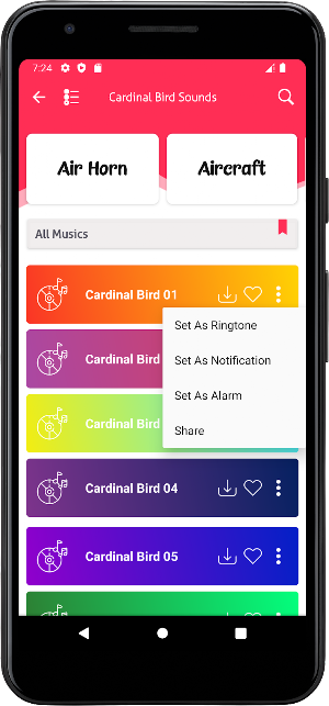 Cardinal Bird Sounds Screenshot 3