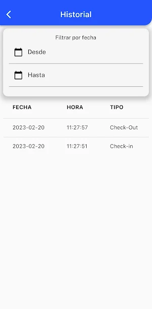 Kromets - Control de horarios Screenshot 2