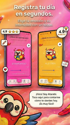 Atarabi: Diario IA y Emociones Screenshot 0