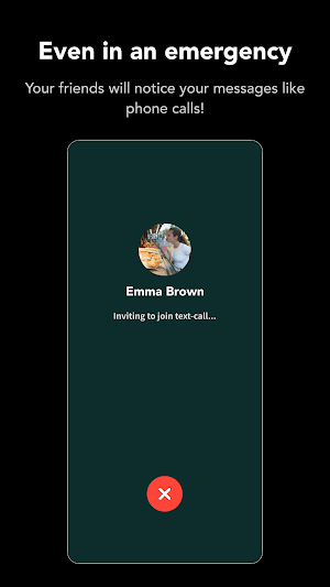 Jiffcy - call-like texting app Screenshot 2