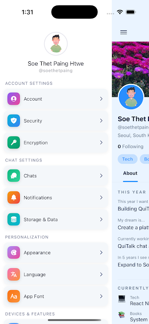 QuiTalk Screenshot 1