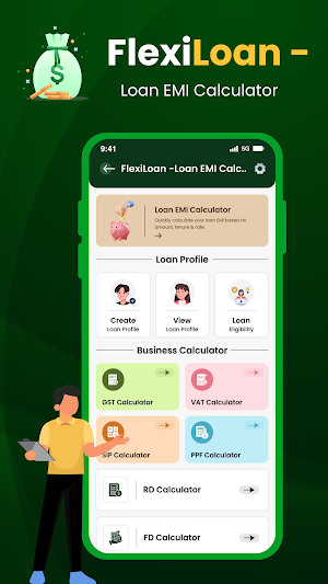 FlexiLoan -Loan EMI Calculator Screenshot 0