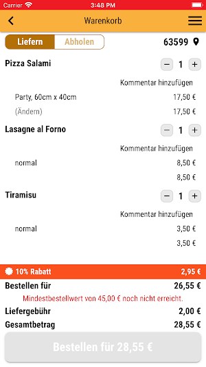 Pizza Taxi Wächtersbach Screenshot 1