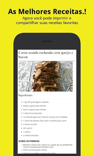 Receitas de carnes Screenshot 2