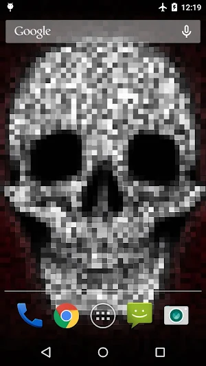 Halloween Skull Live Wallpaper Screenshot 0