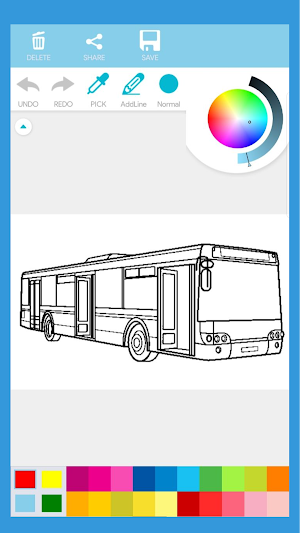 City Bus Coloring Book Screenshot 3