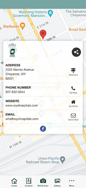 Wyoming Hospital Association Screenshot 2