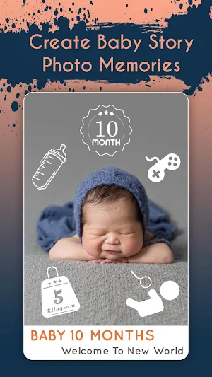 Baby Story Maker - Baby Milestones Photo Editor Screenshot 1