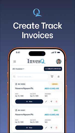 InvesQ Client CRM Screenshot 2