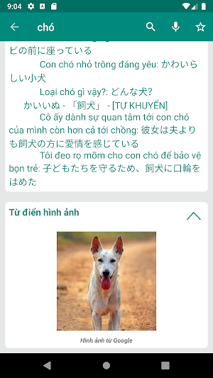 Japanese Vietnamese Dictionary Screenshot 1