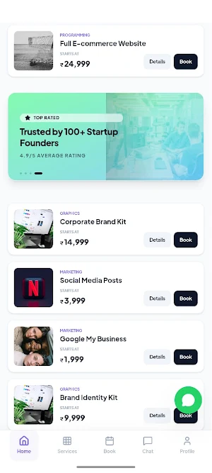 TechiesMedia-Freelance Service Screenshot 1