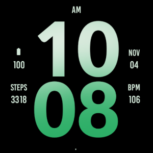 Big Green Apple Watch Face Screenshot 3