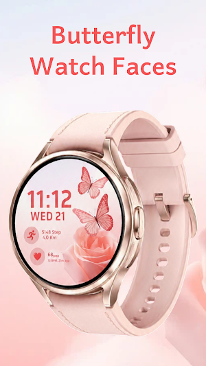 Beautiful Butterfly Watchface Screenshot 1