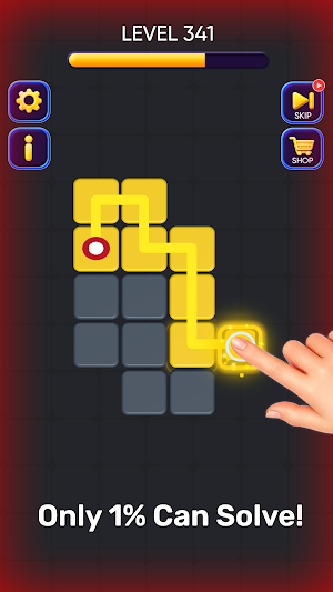 Single Line Block Puzzle Screenshot 2