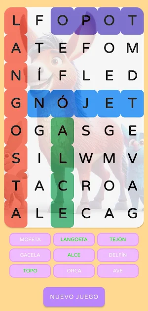 Word Search: Animals Screenshot 0