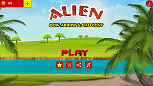 Alien Bow Arrow & Balloons Screenshot 0