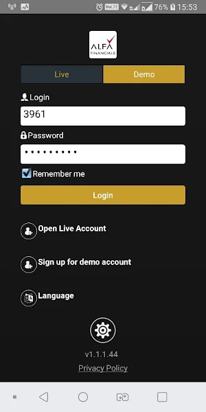 ALFA Option Trader Screenshot 0