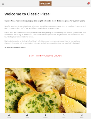 Classic Pizza Online Ordering Screenshot 3