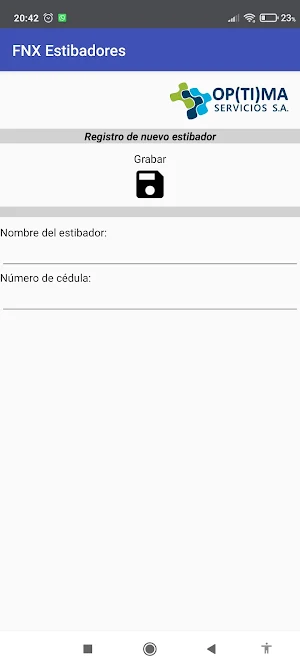 OP(TI)MA FNX Estibadores Screenshot 3