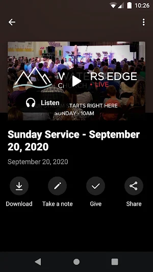 Waters Edge Church Knoxville Screenshot 2