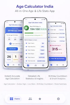Age Calculator - Offline DOB Screenshot 2