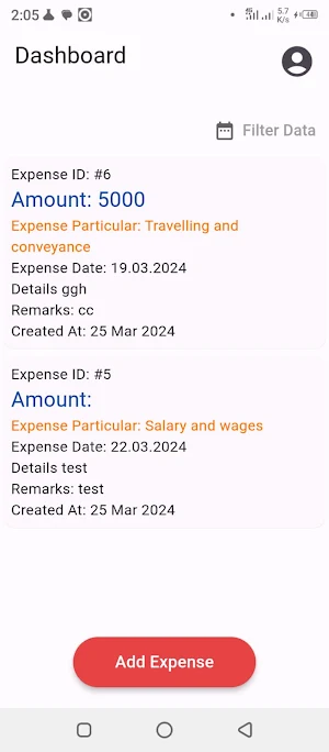Daily Expense Screenshot 3