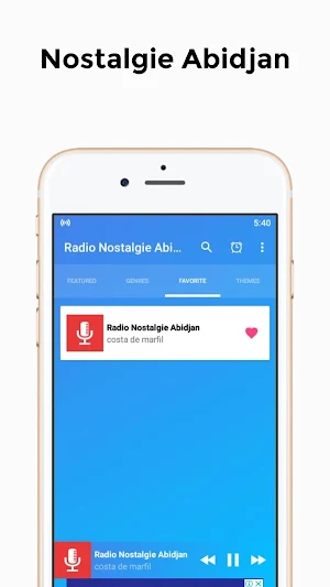radio for nostalgie abidjan Screenshot 1