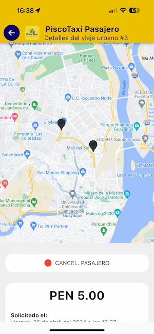 PiscoTaxi Pasajero Screenshot 3