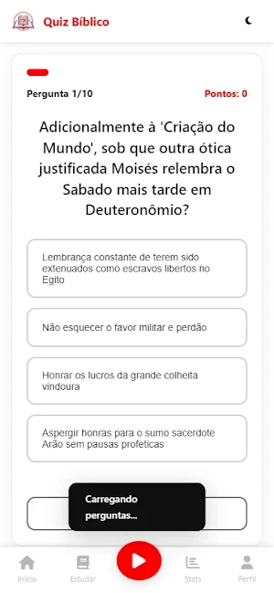 Quiz Bíblico - Mandamentos Screenshot 1
