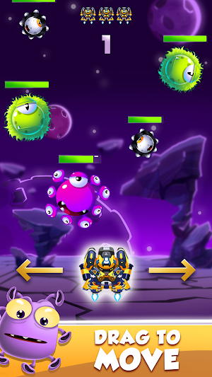 Droid O - Space Shooter Games Screenshot 1