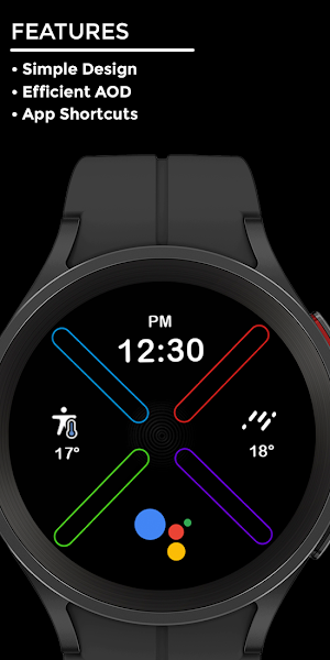 Abstract night - watch face Screenshot 1