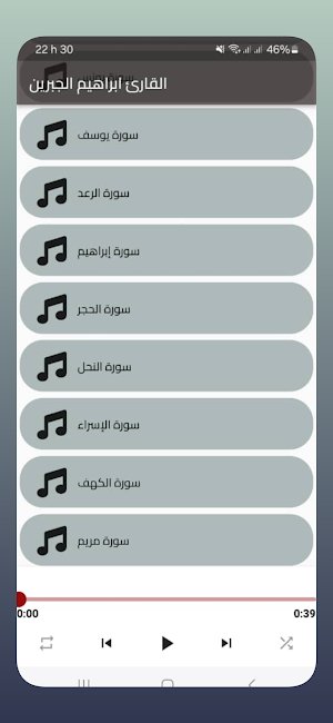 mp3 القارئ ابراهيم الجبرين Screenshot 2