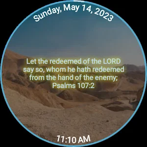 Give Thanks Bible Watch Face Screenshot 1