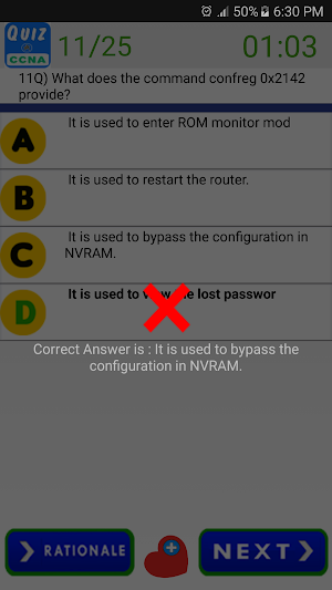 CCNA Quiz Questions Screenshot 3