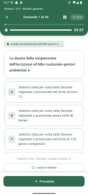 Quiz RT Rifiuti Albo Gestori Screenshot 1