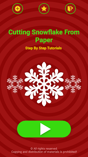Cutting Snowflake From Paper Screenshot 1