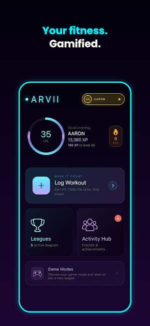 Arvii - Social Fitness Leagues Screenshot 0