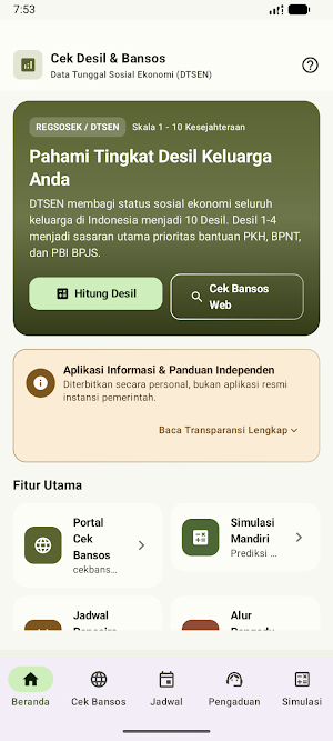 Cek Desil Bantuan Sosial Screenshot 0