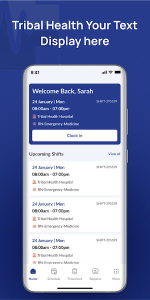 Tribal Health Scheduler Screenshot 1