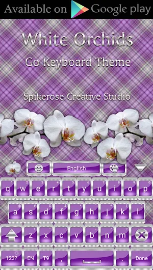 White Orchids theme Screenshot 3