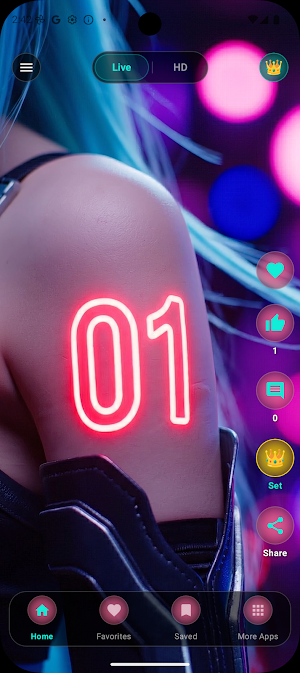 Miku Wallpapers Live: Anime 4K Screenshot 0