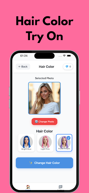Hair Color Changer: HairShift Screenshot 2