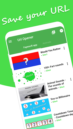 URL opener app Screenshot 0