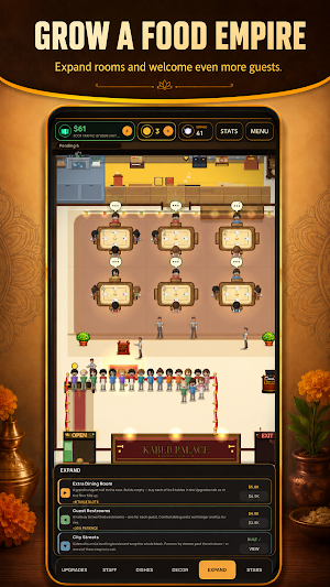 Idle Indian Restaurant game Screenshot 2
