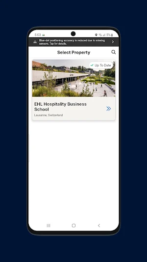 EHL Mapsted Screenshot 1