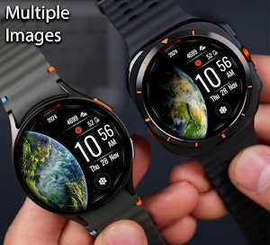 Space Earth Watch Face Screenshot 2