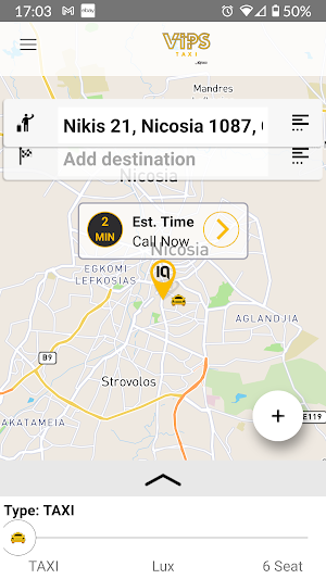 VIPS TAXI Screenshot 1